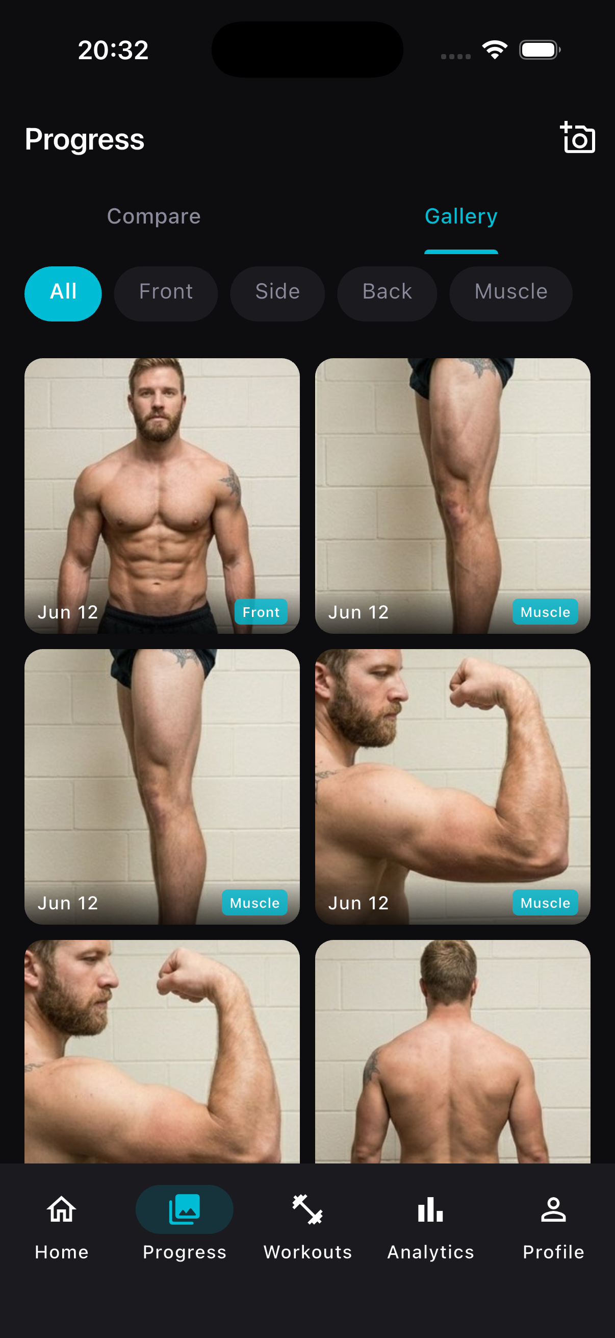 Progress gallery grid